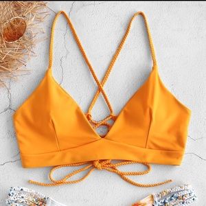 orange bikini top!